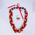 Lopa Seeds Twined W/2-strand Shell Leis